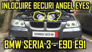 BMW E90 E91 Inlocuire Becuri Angel Eyes - Led Marker