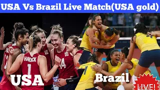 USA vs Brazil Final match live, Tokyo Olympics 2021 Women's Volleyball Final,USA gold