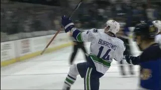 Alex Burrows Pays Tribute to Luc Bourdon After Scoring the Series WInner - HD