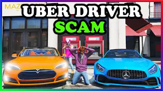 GTA 5 Roleplay - FAKE UBER DRIVER ROBBING PASSENGERS  | RedlineRP