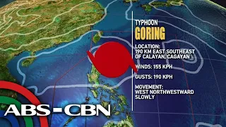 Typhoon Goring intensifies slightly; landfall over Babuyan Island possible | ANC