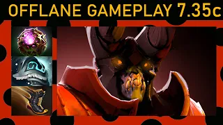 ⭐ New Patch 7.35c Doom 15+ Kills! Offlane Gameplay 7.35c - Dota 2 Top MMR