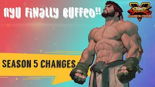 SFV Ryu Season 5 Changes!