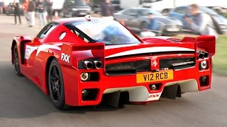 Road-legal  Ferrari FXX - LOUD revs and accelerations!