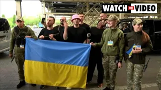 Eurovision winners perform at Ukraine-Poland border