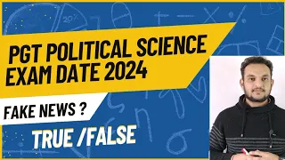 HP PGT Political science School lecture Exam date Real or fake ?