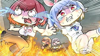 PekoMari were about to be burned because of Flare【Komainu / Clip / Hololive】