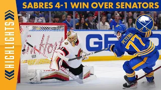 JJ Peterka Scores First NHL Goal | Sabres Top Senators 4-1 In Home Opener