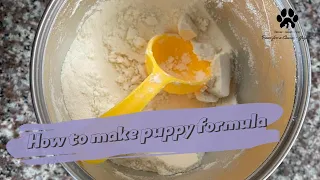 How to make Puppy Formula