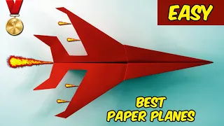 EASY Paper Plane that FLY FAR || How to Make Paper Airplane EASY that FLY FAR || Super Sonic Plane