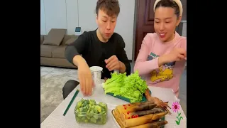 Husband and Wife Eating Show  #ep14 || Eating show#eating challenge#Husband and wife Eating food