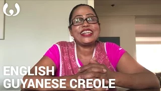 WIKITONGUES: Sandra speaking English and Guyanese Creole