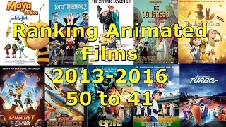 Ranking Animated Films 2013-2016 (50-41)