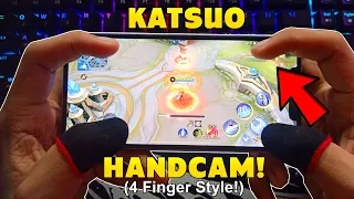KATSUO HANDCAM REVEAL!! | 100K SUBSCRIBERS SPECIAL! (LANCELOT 4 FINGER PLAYSTYLE! 🔥)