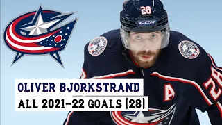 Oliver Bjorkstrand (#28) All 28 Goals of the 2021-22 NHL Season