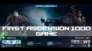 First Ascension 1000 Game - Zeratul Cannon Rush - Void Launch-Brutal