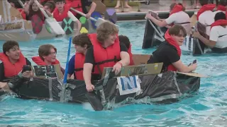 Clarence High School Cardboard Boat Races