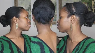 Comment réussir une coiffure simple et élégante avec ces cheveux naturels 4C #hairstyle #afrohair