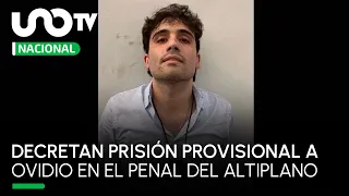 Dictan prisión provisional a Ovidio Guzmán en el penal del Altiplano