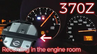 【Engine room sound】370Z (2014y) acceleration test. 【ASMR】