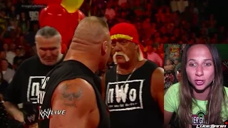 WWE Raw 8/11/14 Brock Lesnar interrupts HULKS Birthday Live Commentary
