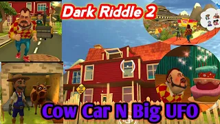 Dark Riddle 2: Story Mode Gameplay Chapter 2: Cow, Car And One Big Ufo Level 1-5 #technogamerz