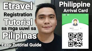 ETRAVEL ARRIVAL REGISTRATION TUTORIAL PAUWI SA PILIPINAS | OCTOBER 2023 | RETURN DATE