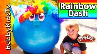 Giant Play-Doh RAINBOW DASH Surprise Egg