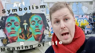 Art, symbolism and the meaning of life in Lodz Poland(Street art and mural art in Lodz Poland /Łódź)