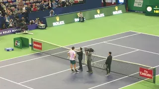 Roger Federer R3 Post Match On-court Interview Shanghai 2017 Saying to Fans I Love You Very Much