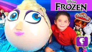 Mega GIANT Frozen Play-Doh Princess Surprise Egg by HobbyKidsTV