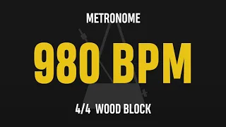 980 BPM 4/4 - Best Metronome (Sound : Wood block)