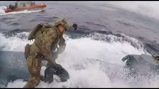 Coast Guard Jumps Submarine Drug Bust (Full)