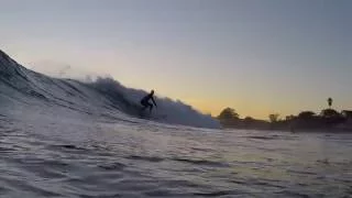 Surfing Santa Cruz with a GOPRO!