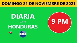 Diaria 9 PM honduras loto costa rica La Nica hoy domingo 21 NOVIEMBRE DE 2021 loto tiempos hoy