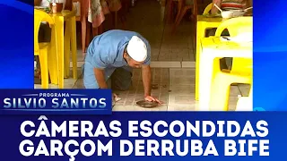 Garçom derruba bife | Câmeras Escondidas (13/01/19)