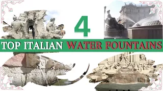 Top 4 Italian Water Fountains (the most are in rome)🧐