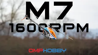 OMPHOBBY M7 | Low RPM 3D with 1600rpm