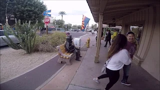 Bronze Cowboy illusion surprises tourists