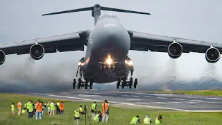 US Largest Aircraft Lifts 420 Tons During Insane Short Takeoffs