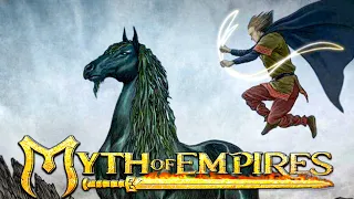 КАК БЫСТРО ПРОКАЧАТЬ ПРИРУЧЕНИЕ 900+ 16+✌😁Прохождение MYTH OF EMPIRES обзор SmokeSED (смокисед)◄ #26