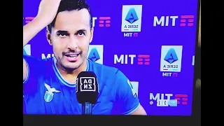 Pedro Intervista dopo la partita Lazio-Inter 3-1 #lazio   @seriea