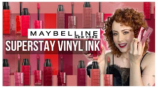 Maybelline Superstay Vinyl Ink / reseña y swatches toda la colección