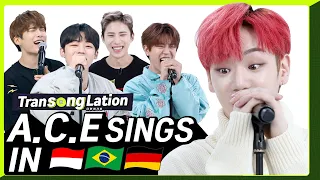 K-POP STARS sing in THREE Languages🎤| INA/POR/GER | A.C.E | TRANSONGLATION