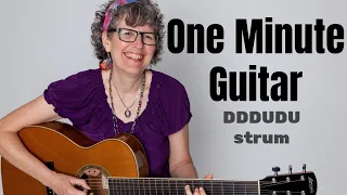 Learn DDDUDU strum #OneMinuteGuitar