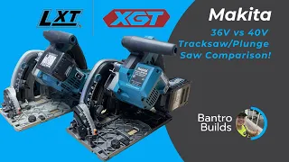 Makita 36V vs 40V Track Saw Comparison