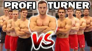 Sascha Huber VS. Profi Turner | Nationalteam gegen Fitness Youtuber!