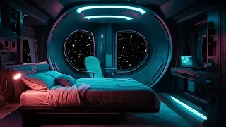 Starship Sleeping Quarters | Relaxing Space Travel | Spaceship Ambience, Deep Bass For Sleep
