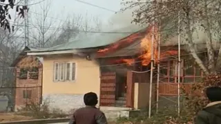 Anantnag: Fire Breaks Out at PDD Office in Sangam