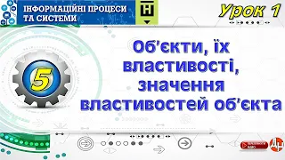 Урок 1. Об’єкти, їх властивості, значення властивостей об’єкта